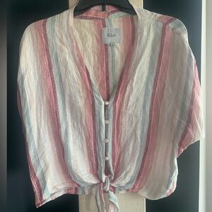 Rails Women's Striped Button-Down Blouse